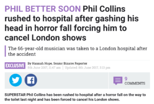 Screen Shot 2017 07 12 at 19.53.43 300x203 - Phil Collins in Hospital - The Sun